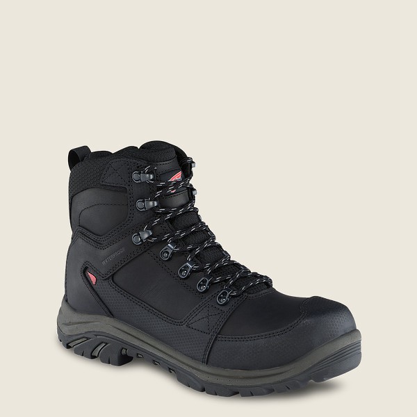 Botas de Seguridad Red Wing Hombre Negros - Trades - 6-Inch Side-Zip Waterproof Toe - 687-MYULGX